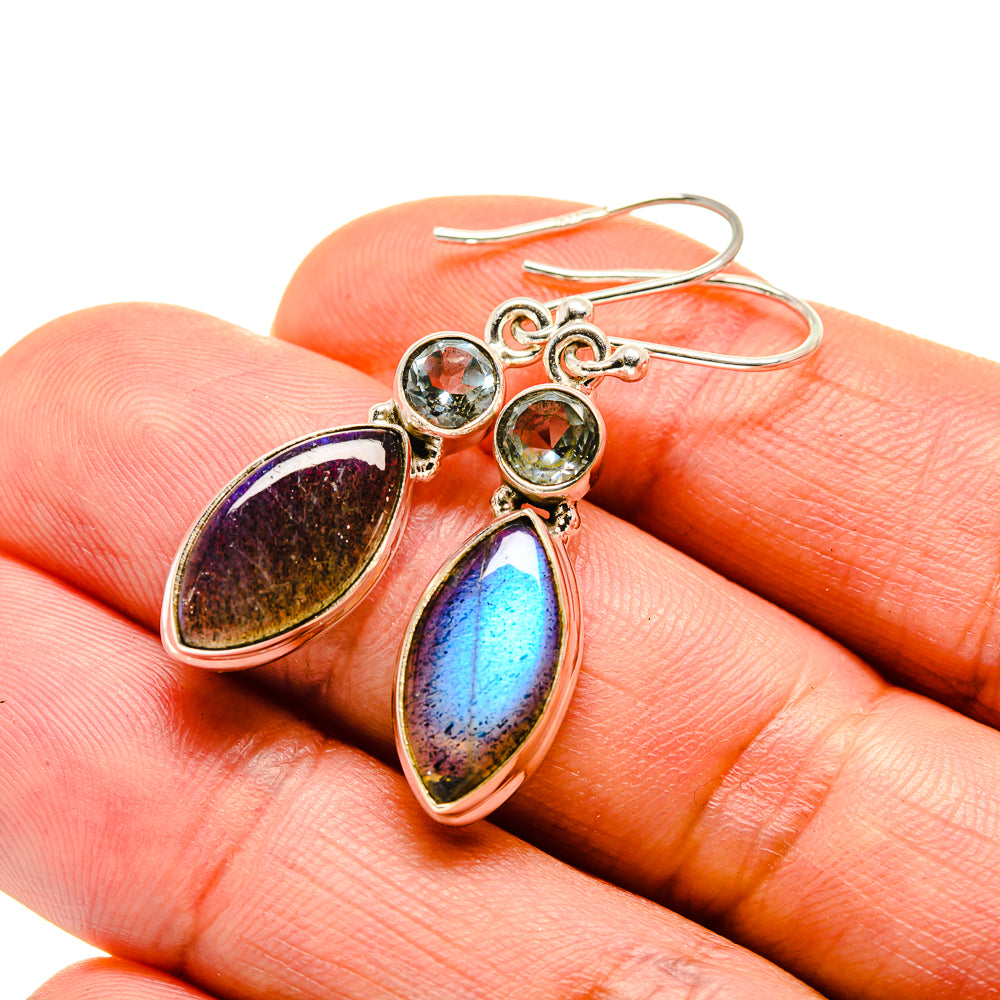 Labradorite Earrings handcrafted by Ana Silver Co - EARR412443