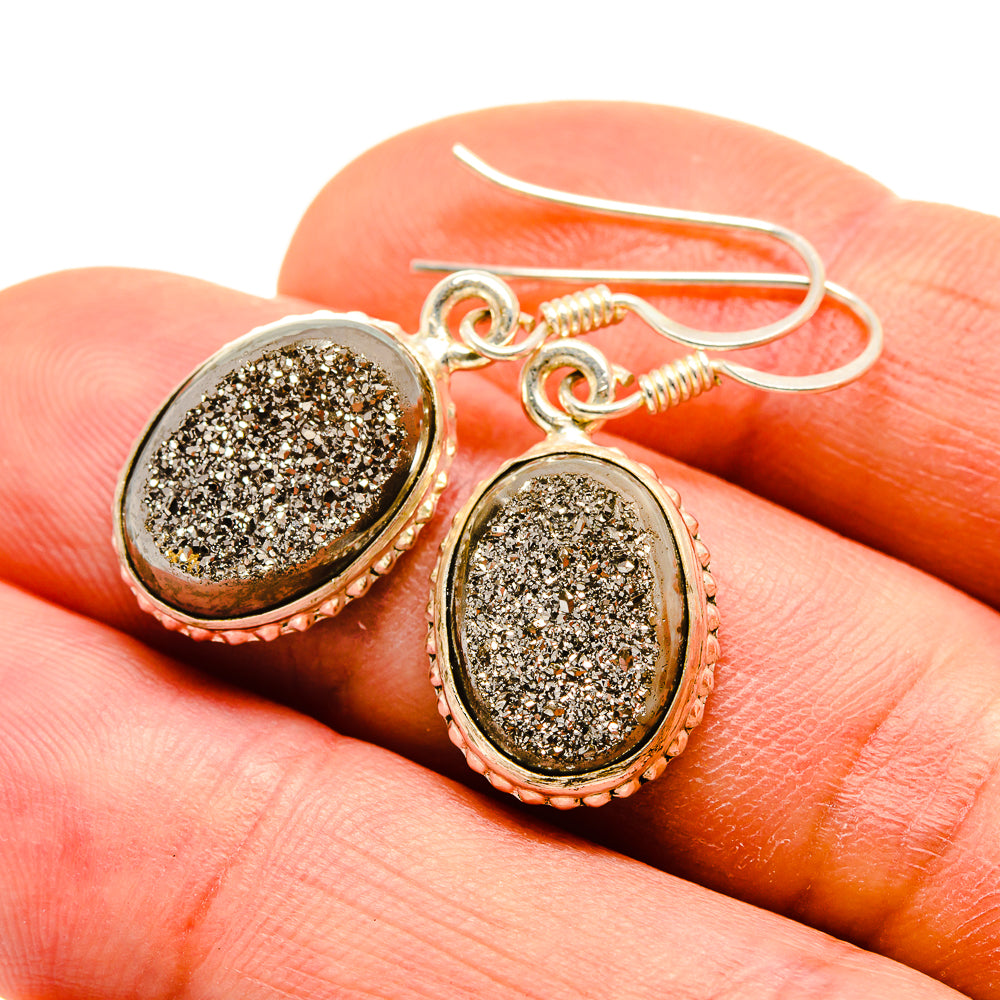 Metallic Druzy Earrings handcrafted by Ana Silver Co - EARR412516