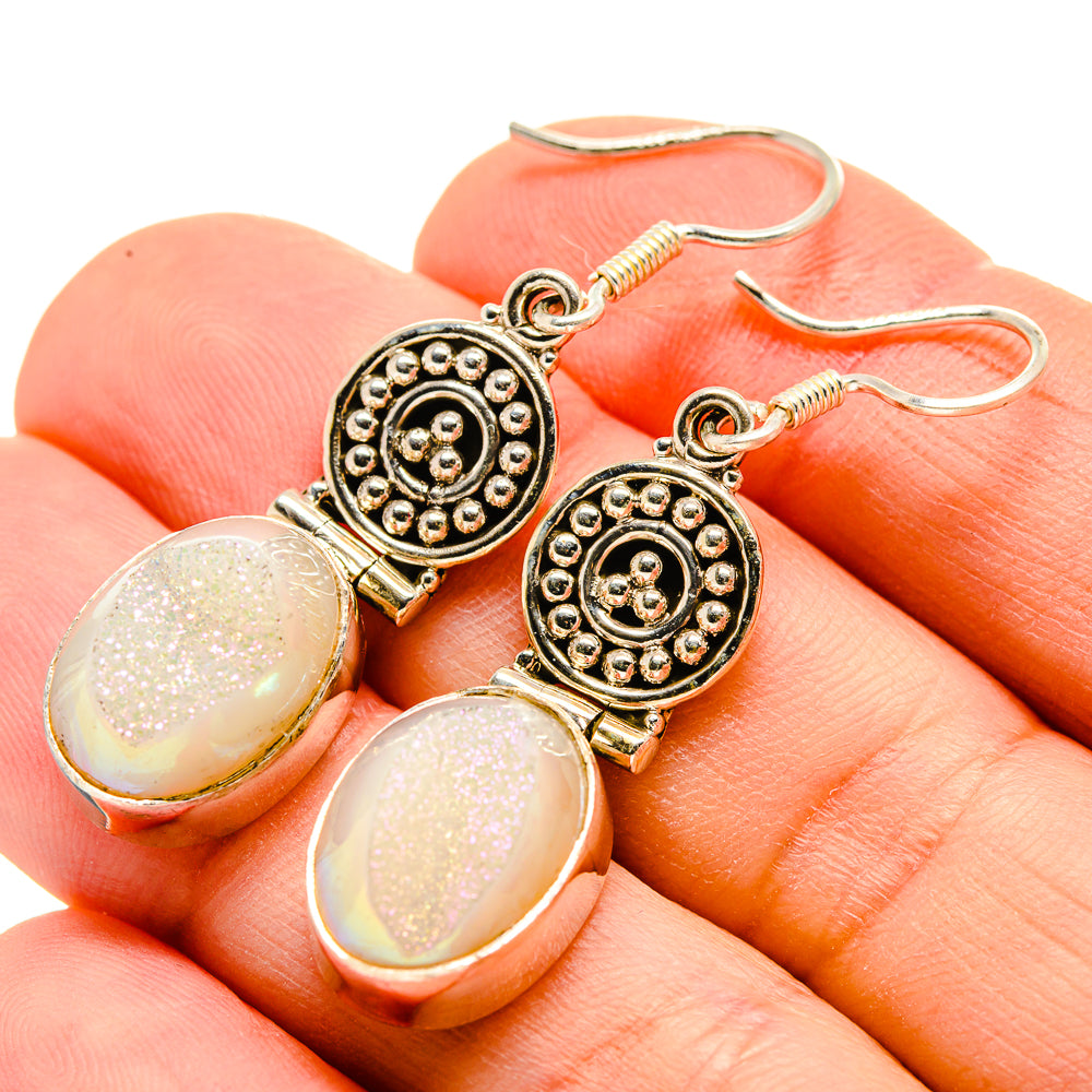 Angel Aura Druzy Earrings handcrafted by Ana Silver Co - EARR412571
