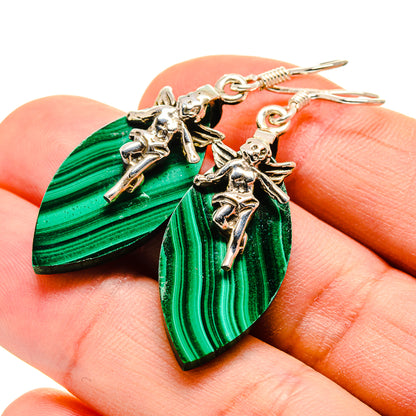 Malachite Earrings handcrafted by Ana Silver Co - EARR412596