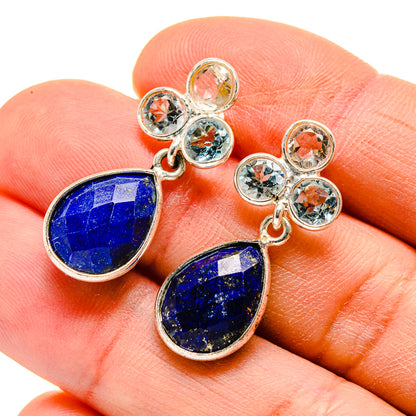 Lapis Lazuli Earrings handcrafted by Ana Silver Co - EARR412623