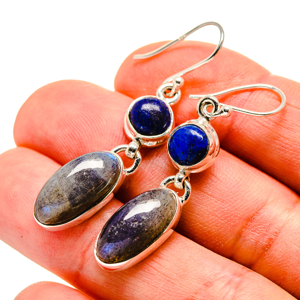 Labradorite Earrings handcrafted by Ana Silver Co - EARR412634