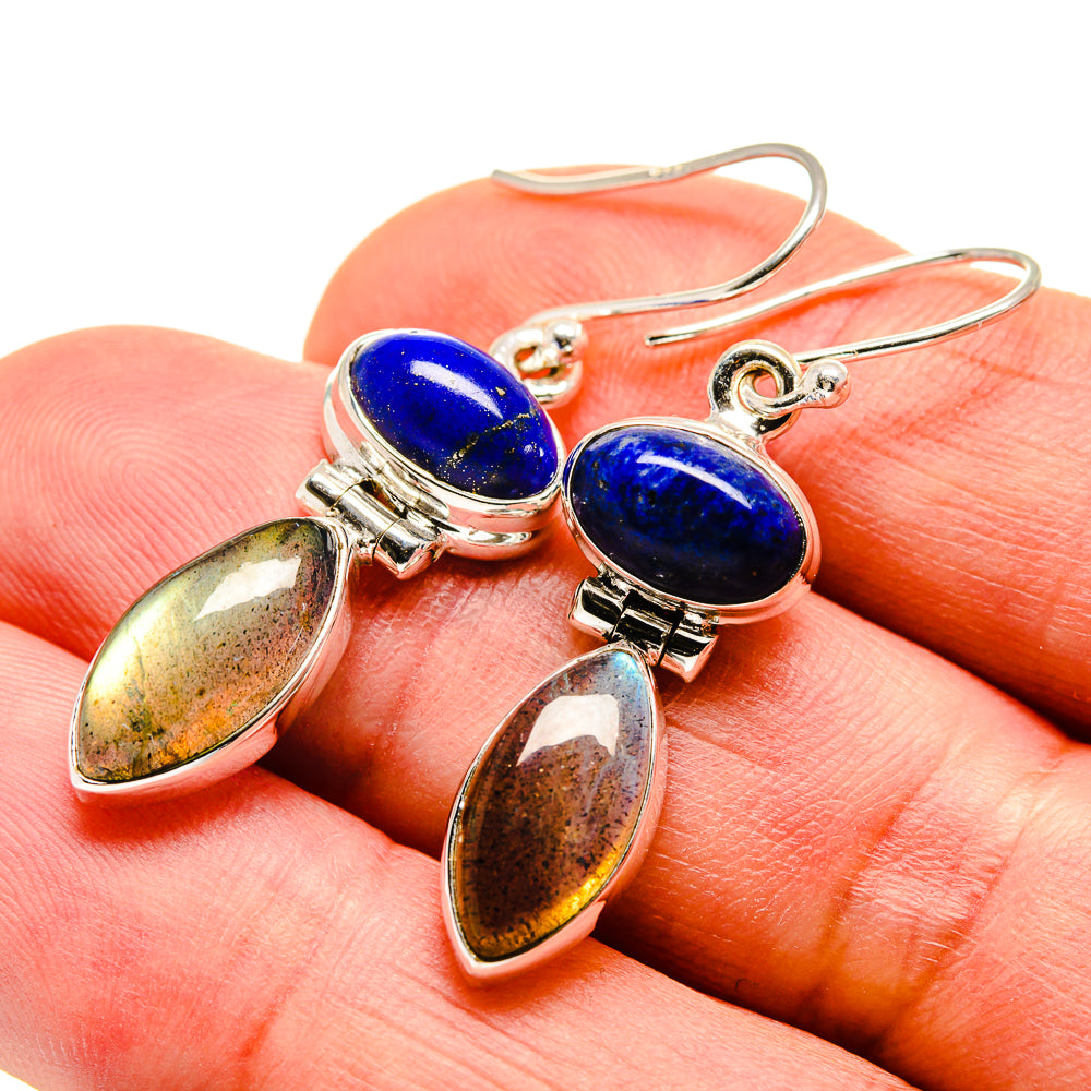Labradorite Earrings handcrafted by Ana Silver Co - EARR412711