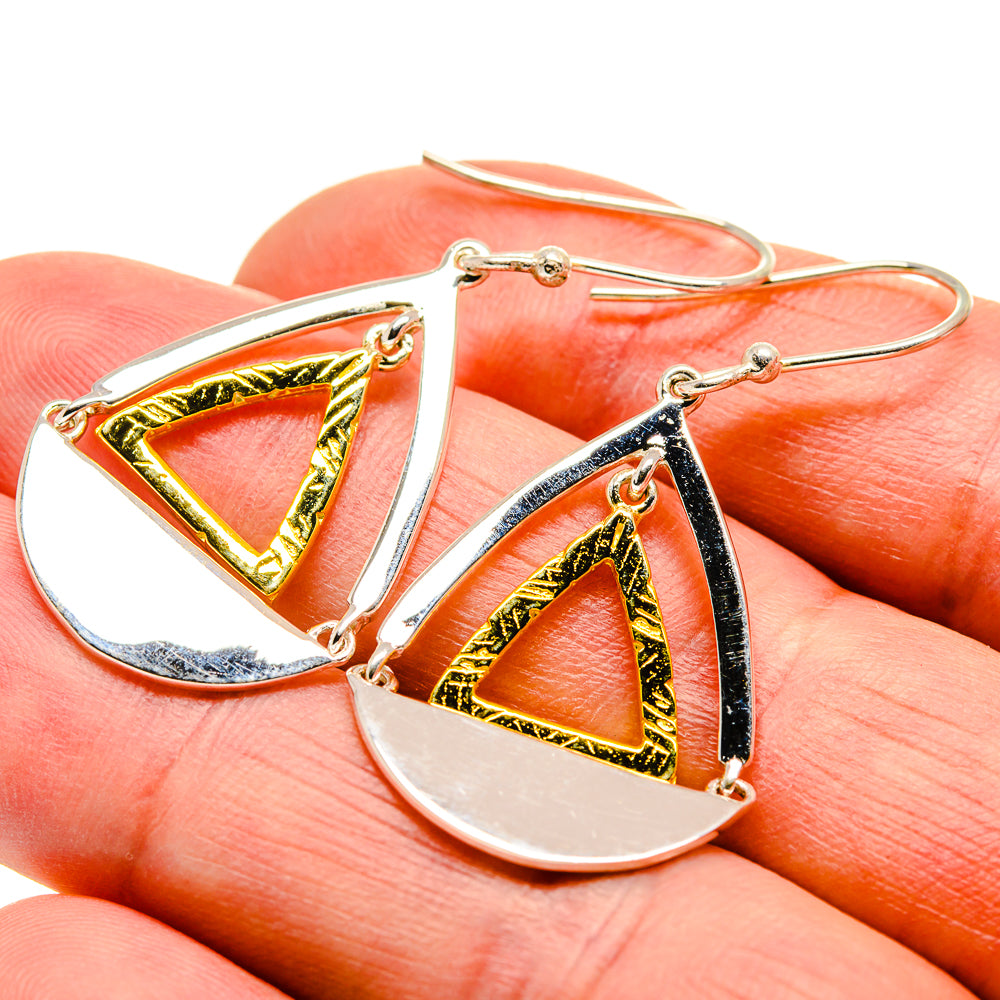Triangle Earrings handcrafted by Ana Silver Co - EARR412732