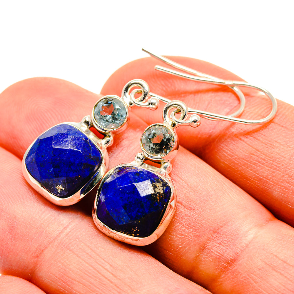 Lapis Lazuli Earrings handcrafted by Ana Silver Co - EARR412745