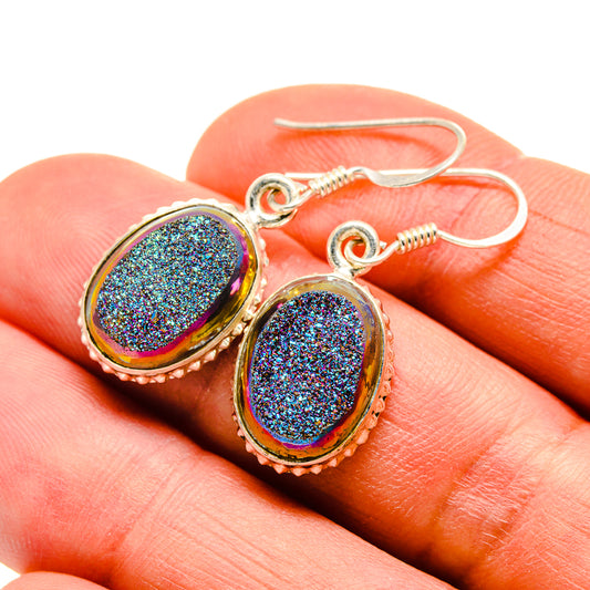 Titanium Druzy Earrings handcrafted by Ana Silver Co - EARR412746
