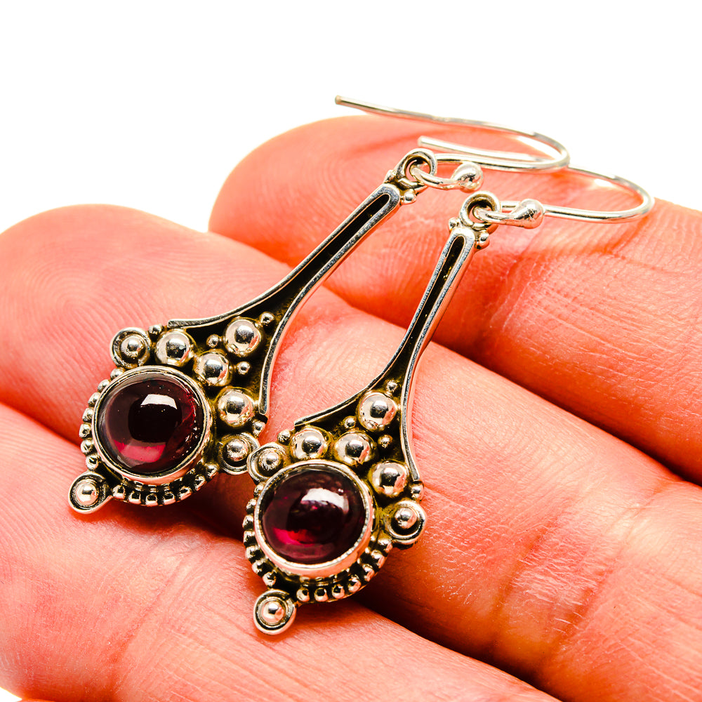 Garnet Earrings handcrafted by Ana Silver Co - EARR412751