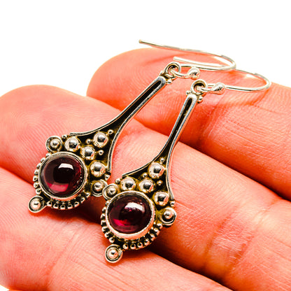 Garnet Earrings handcrafted by Ana Silver Co - EARR412751
