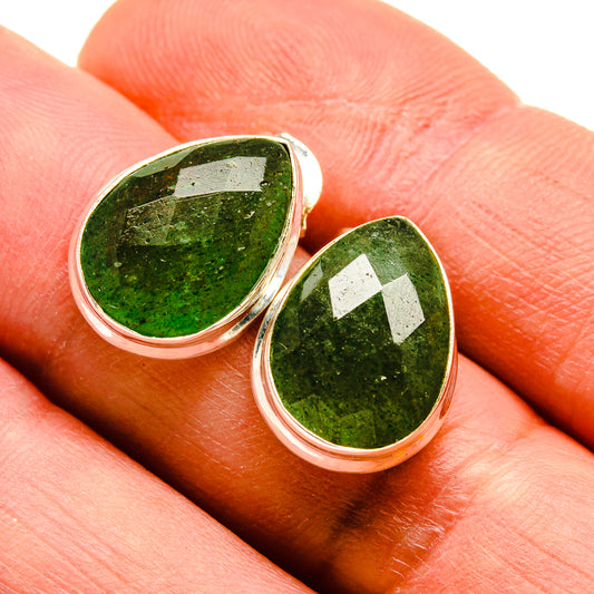 Green Aventurine Earrings handcrafted by Ana Silver Co - EARR412763