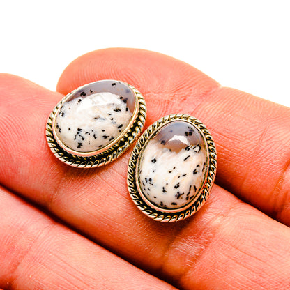 Dendritic Opal Earrings handcrafted by Ana Silver Co - EARR412767