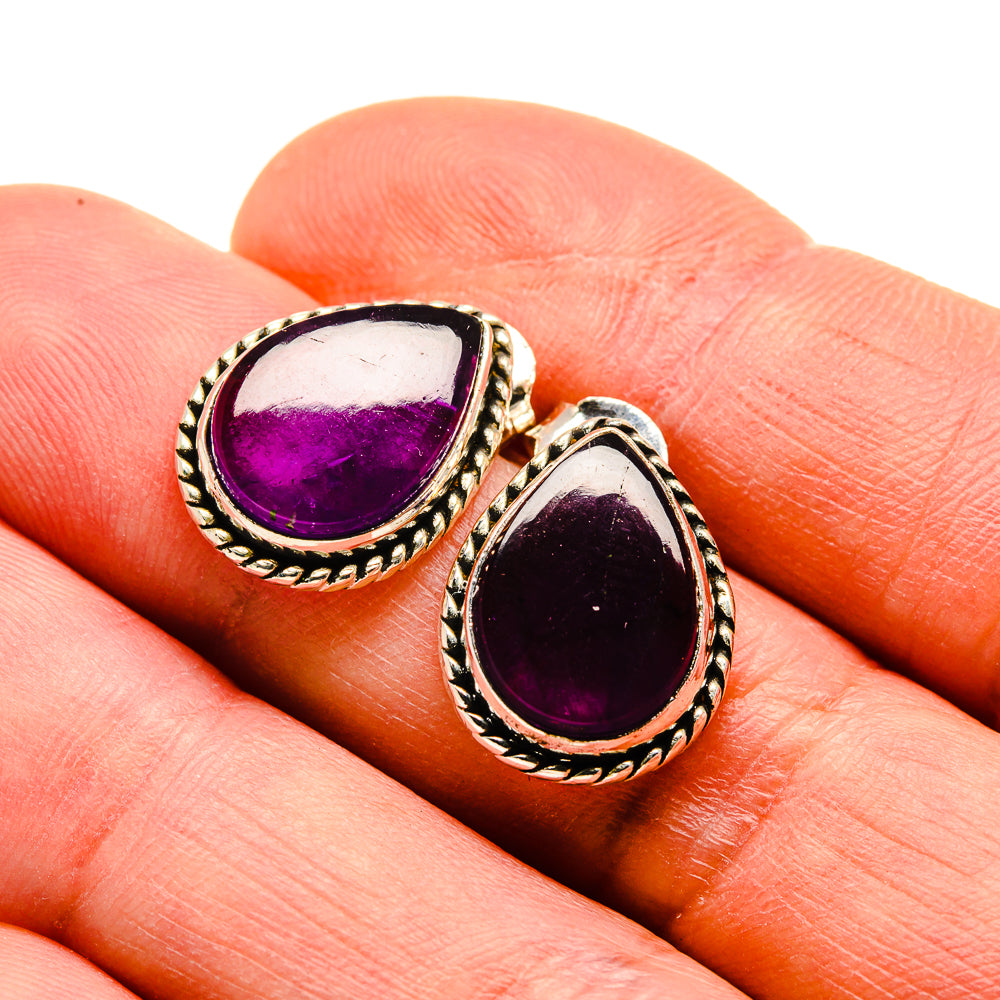 Amethyst Earrings handcrafted by Ana Silver Co - EARR412783