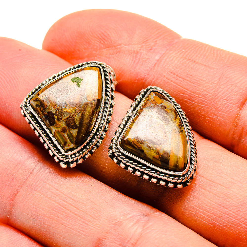 Chert Breccia Earrings handcrafted by Ana Silver Co - EARR412785