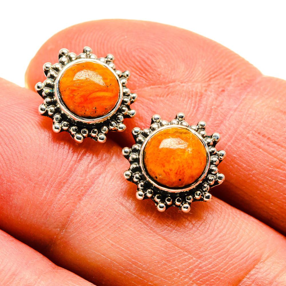 Sponge Coral Earrings handcrafted by Ana Silver Co - EARR412786