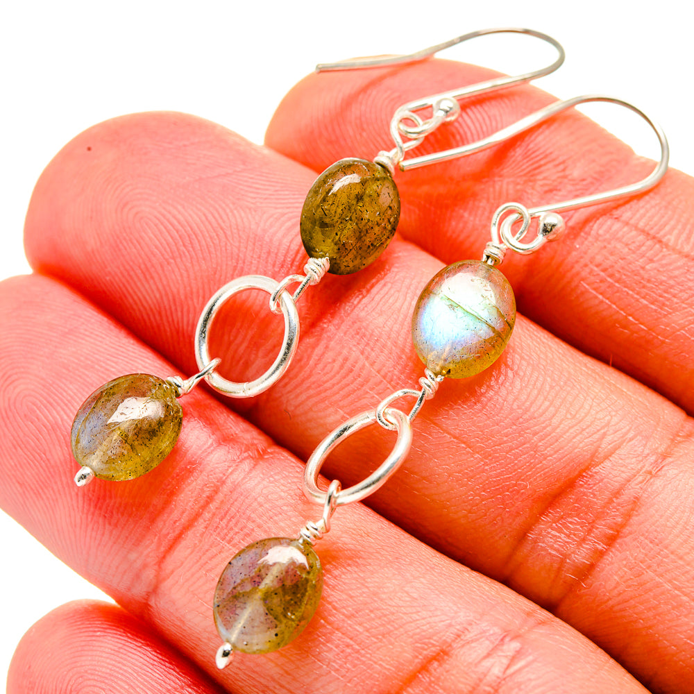 Labradorite Earrings handcrafted by Ana Silver Co - EARR412791