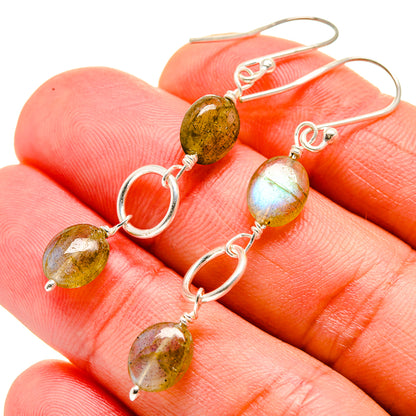 Labradorite Earrings handcrafted by Ana Silver Co - EARR412791