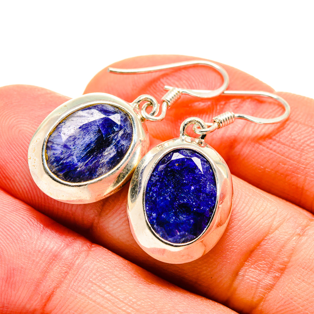 Blue Sillimanite Earrings handcrafted by Ana Silver Co - EARR412799
