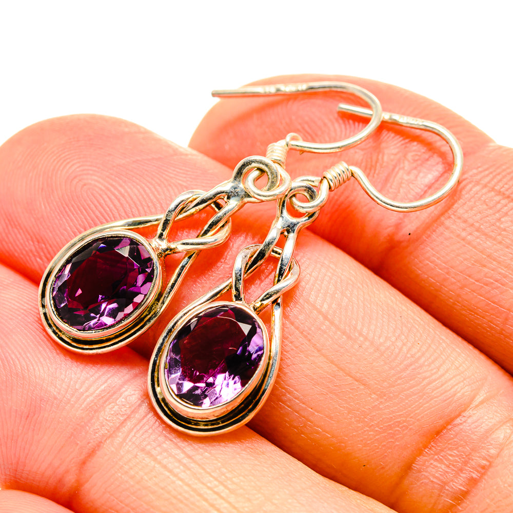 Amethyst Earrings handcrafted by Ana Silver Co - EARR412805