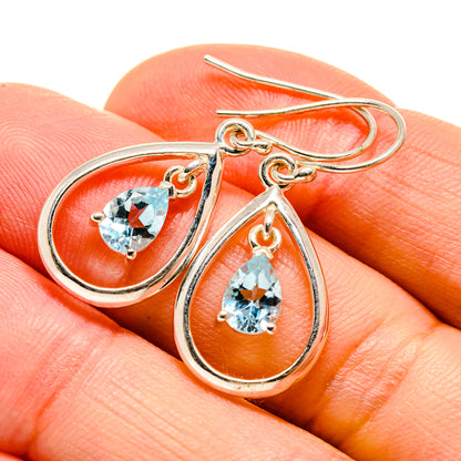 Blue Topaz Earrings handcrafted by Ana Silver Co - EARR412835