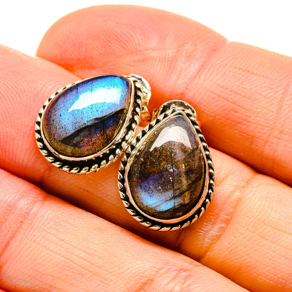 Labradorite Earrings handcrafted by Ana Silver Co - EARR412857