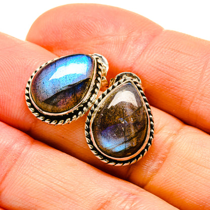 Labradorite Earrings handcrafted by Ana Silver Co - EARR412857