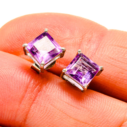 Amethyst Earrings handcrafted by Ana Silver Co - EARR412863