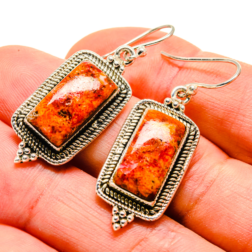 Sponge Coral Earrings handcrafted by Ana Silver Co - EARR412871