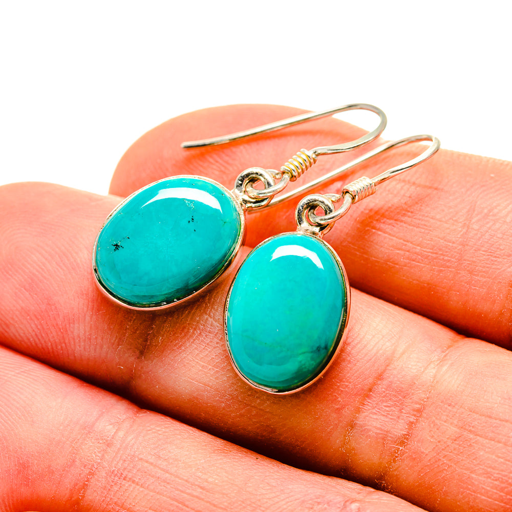Arizona Turquoise Earrings handcrafted by Ana Silver Co - EARR412875