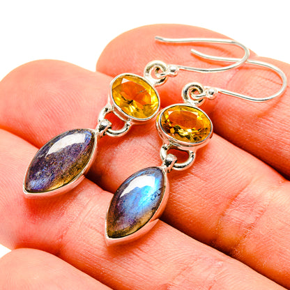 Labradorite Earrings handcrafted by Ana Silver Co - EARR412882