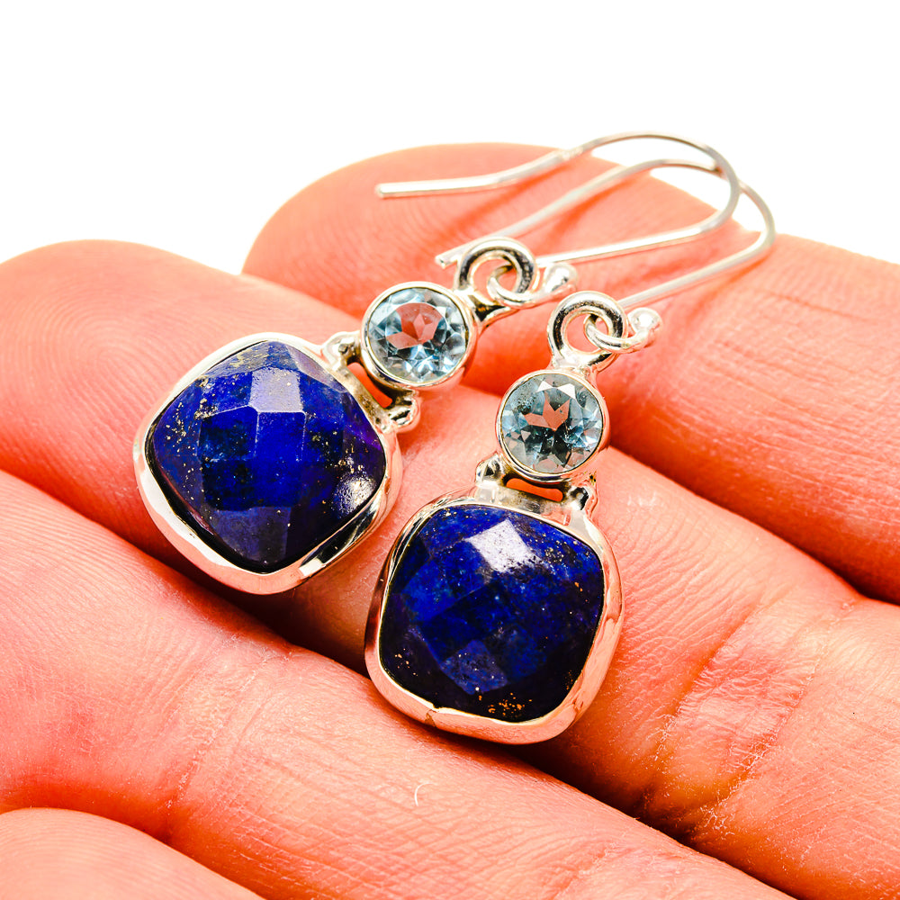 Lapis Lazuli Earrings handcrafted by Ana Silver Co - EARR412887