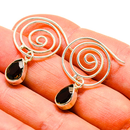 Smoky Quartz Earrings handcrafted by Ana Silver Co - EARR412888