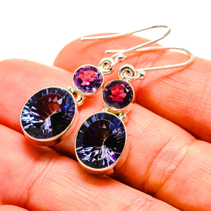 Blue Mystic Topaz Earrings handcrafted by Ana Silver Co - EARR412892