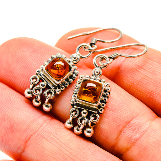 Citrine Earrings handcrafted by Ana Silver Co - EARR412894