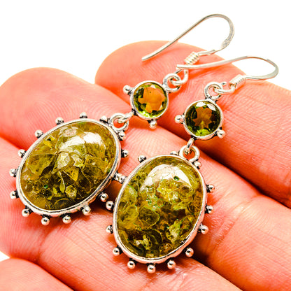 Green Tourmaline Earrings handcrafted by Ana Silver Co - EARR412902