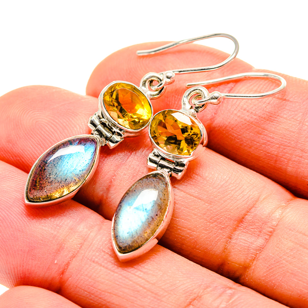 Labradorite Earrings handcrafted by Ana Silver Co - EARR412913