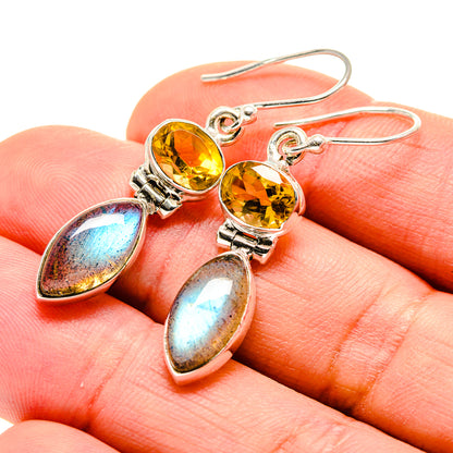 Labradorite Earrings handcrafted by Ana Silver Co - EARR412913