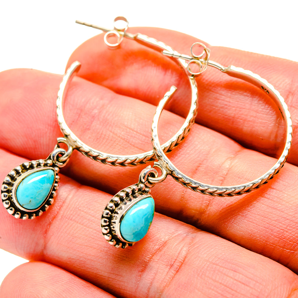 Larimar Earrings handcrafted by Ana Silver Co - EARR412915