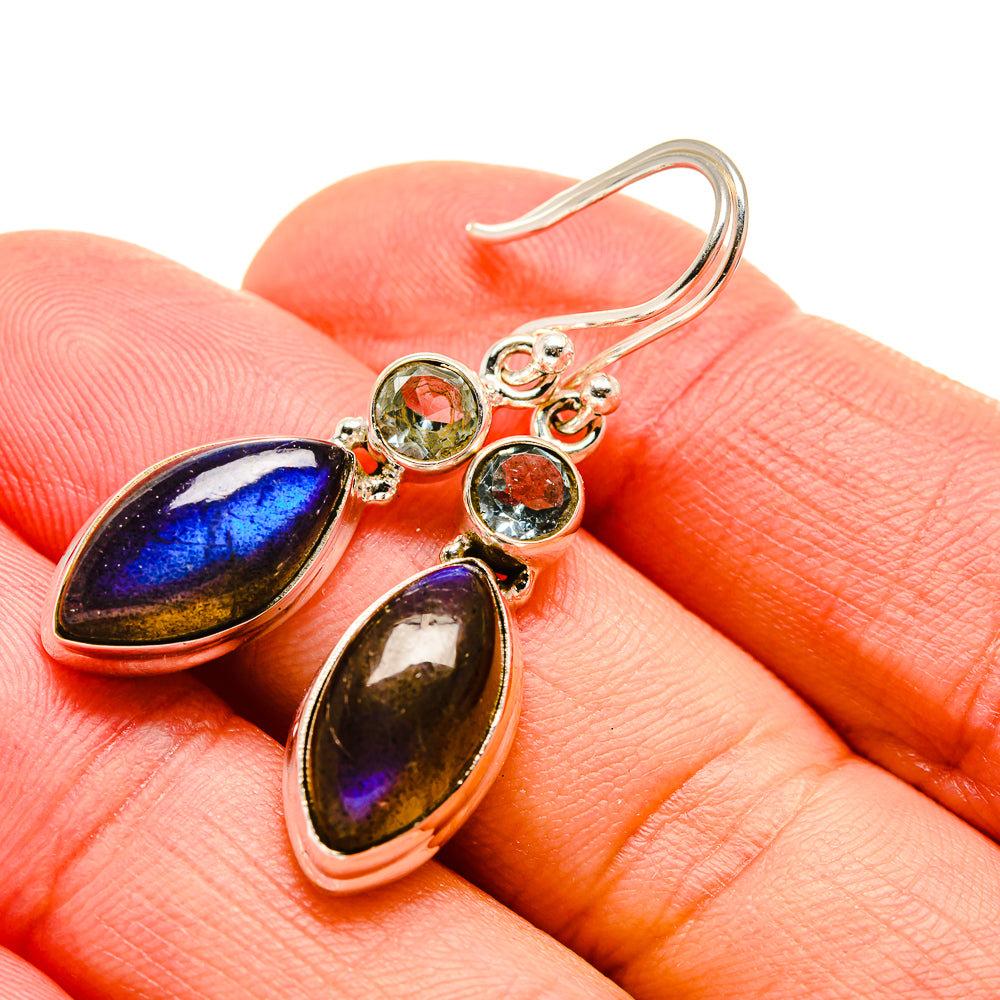 Labradorite Earrings handcrafted by Ana Silver Co - EARR412952