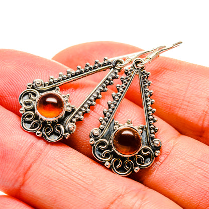 Carnelian Earrings handcrafted by Ana Silver Co - EARR412956