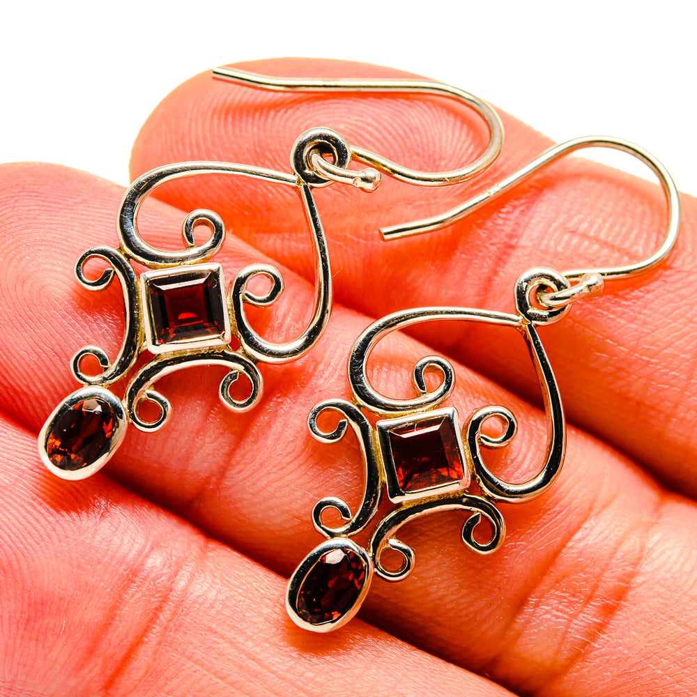 Garnet Earrings handcrafted by Ana Silver Co - EARR412959