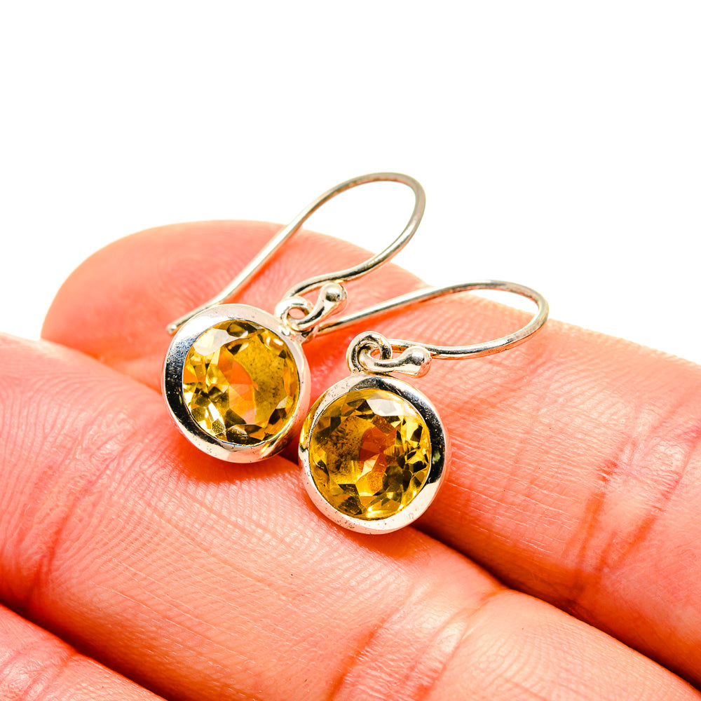 Citrine Earrings handcrafted by Ana Silver Co - EARR412967