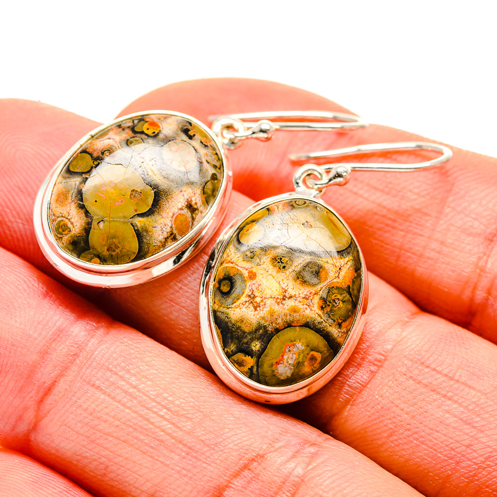 Ocean Jasper Earrings handcrafted by Ana Silver Co - EARR412973