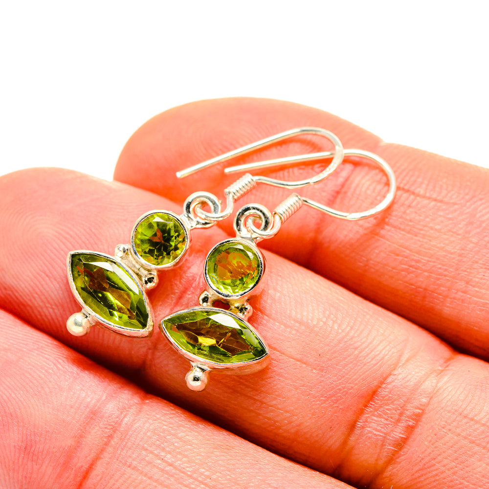 Peridot Earrings handcrafted by Ana Silver Co - EARR412982