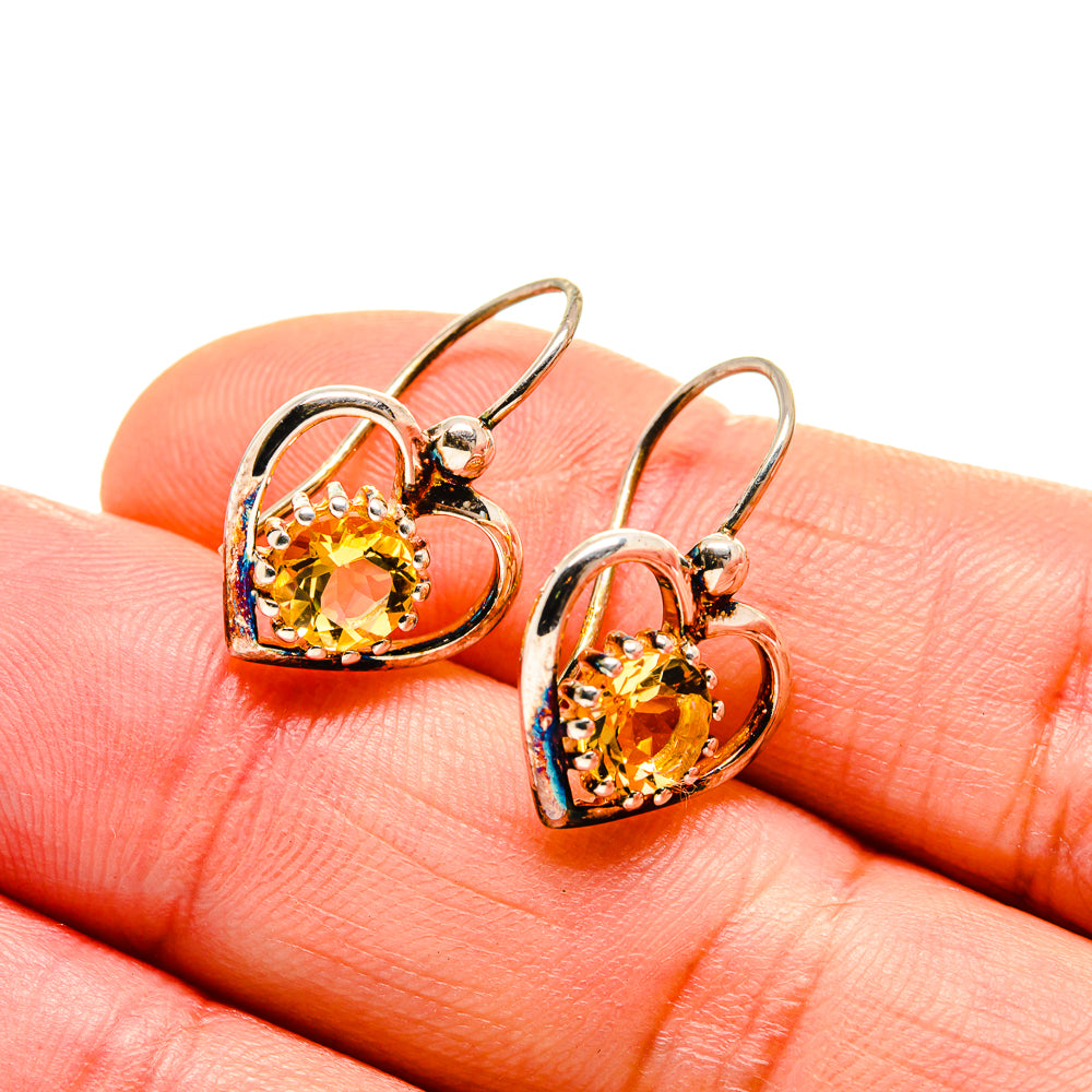 Citrine Earrings handcrafted by Ana Silver Co - EARR412988