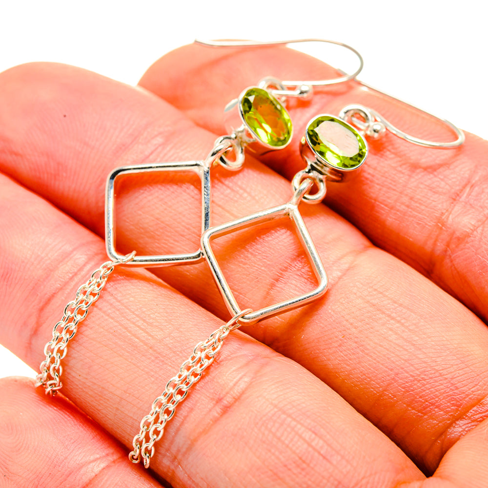 Peridot Earrings handcrafted by Ana Silver Co - EARR412990