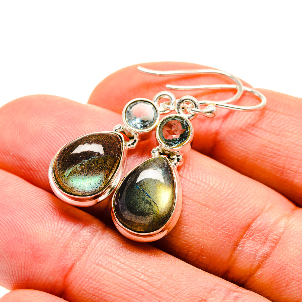 Labradorite Earrings handcrafted by Ana Silver Co - EARR412996