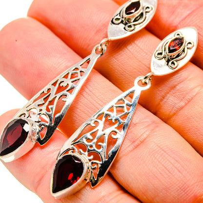 Garnet Earrings handcrafted by Ana Silver Co - EARR413018