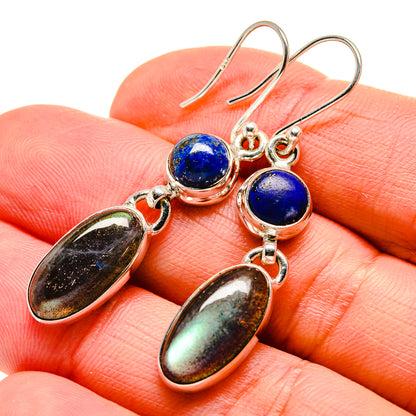 Labradorite Earrings handcrafted by Ana Silver Co - EARR413033