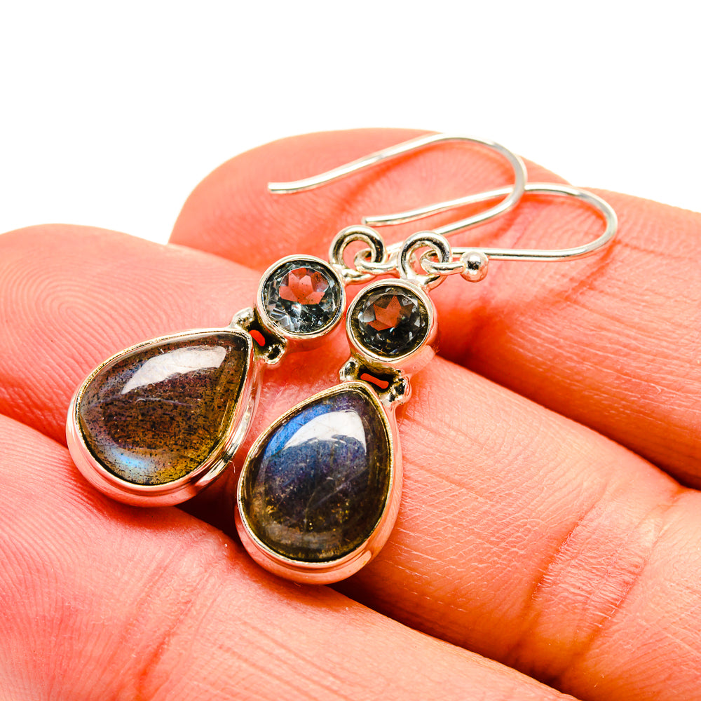 Labradorite Earrings handcrafted by Ana Silver Co - EARR413038