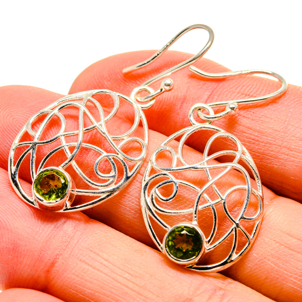 Peridot Earrings handcrafted by Ana Silver Co - EARR413056