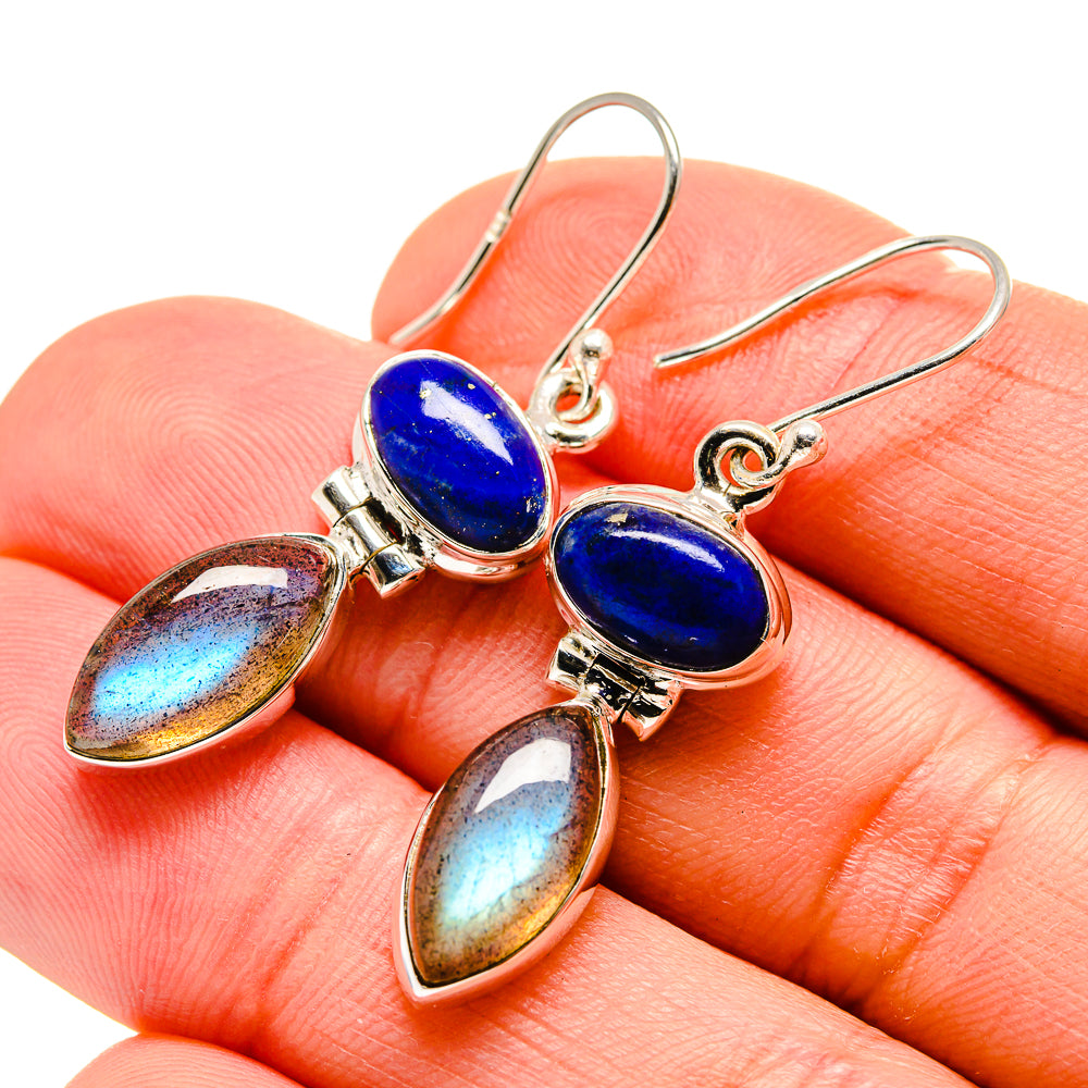 Labradorite Earrings handcrafted by Ana Silver Co - EARR413070